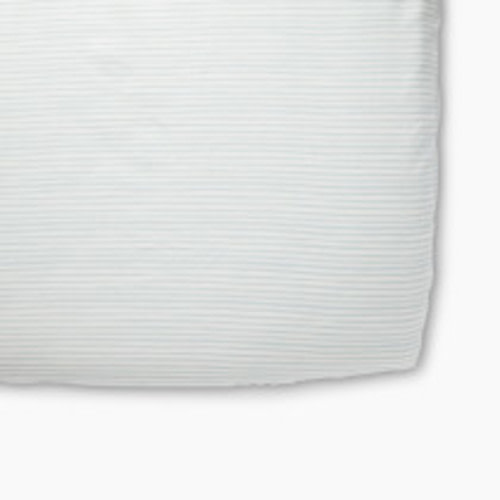 Pehr Stripes Away Organic Cotton Crib Sheet - Sea