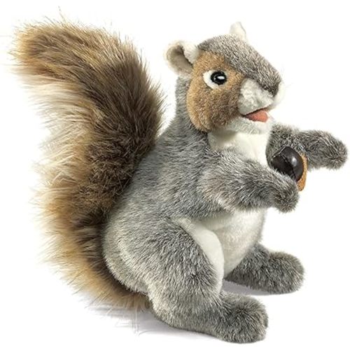 Folkmanis Gray Squirrel Hand Puppet, 1 EA