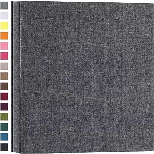 potricher Photo Album for 4x6 1000 Photos Linen Cover Extra Large Capacity Photo Book for Family Wedding Anniversary Baby (Gray, 1000 Pockets)
