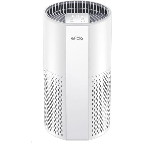 Afloia Air Purifier for Home, 4-in-1 Washable Filter for Allergies, Covers Up to 1076 ft², Quiet Operation, Auto Shut-Off & Night Light, Removes Pet Dander, Pollen, Dust, Mold, and Smoke, White