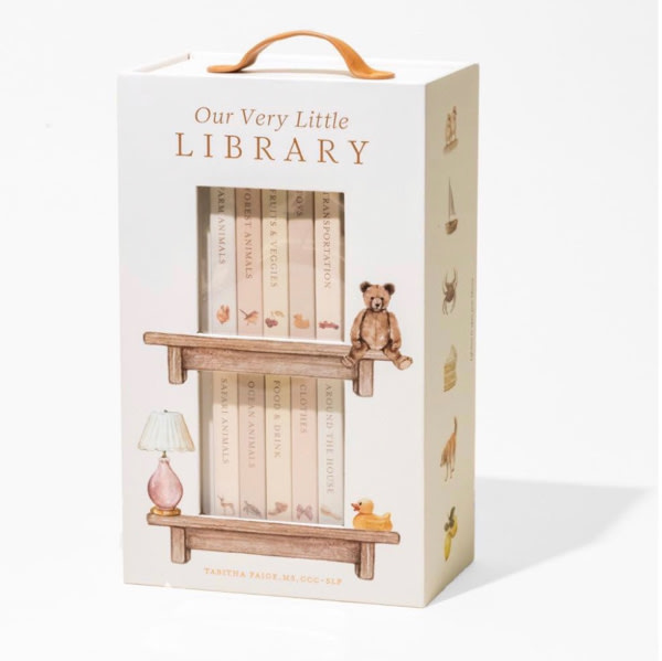 Our Very Little Library Board Book Set: A Foundational Language Vocabulary Board Book Set for Babies (Tabitha Paige Children's Book Series)