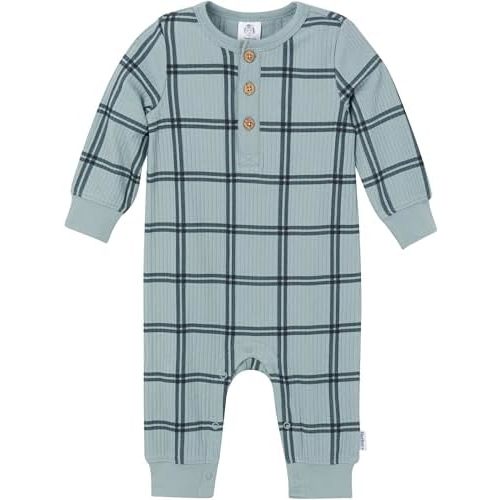 Gerber baby-boys Baby Boys' Henley Romper