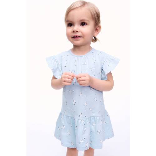 EYELET-EMBROIDERED DRESS