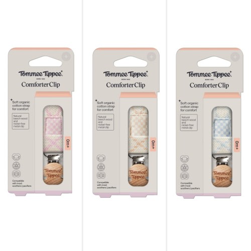 Tommee Tippee Organic Cotton Comforter Clip 0+ Months 1 Pack