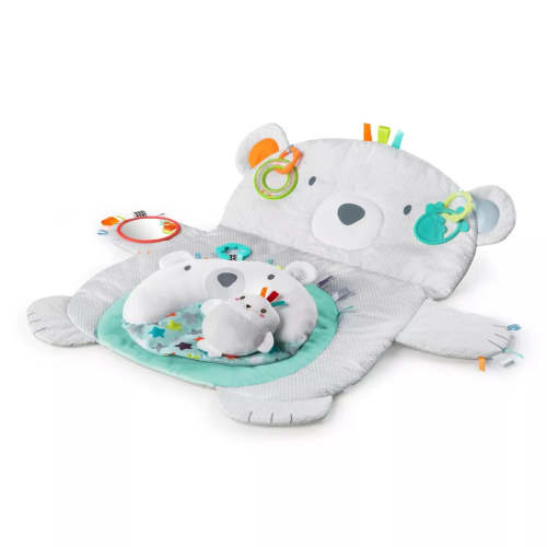 Tummy Time Prop & Play Mat - Grey