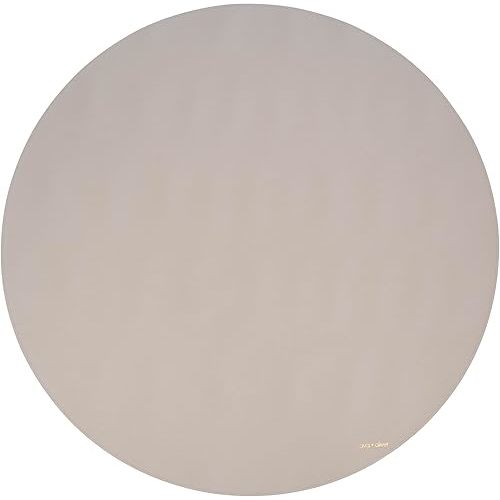 AVA + OLIVER Vegan Leather Multipurpose Play Mat - Indoor Outdoor Picnic Beach or Splat Mat - Waterproof and Sand Proof Foldable Blanket (Circle (53"), Grey)
