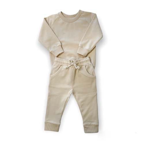 Oatmeal Organic Cotton Two-Piece Set