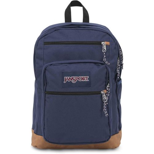 JanSport Cool Backpack, with 15-inch Laptop Sleeve - Large Computer Bag Rucksack with 2 Compartments, Ergonomic Straps, Navy