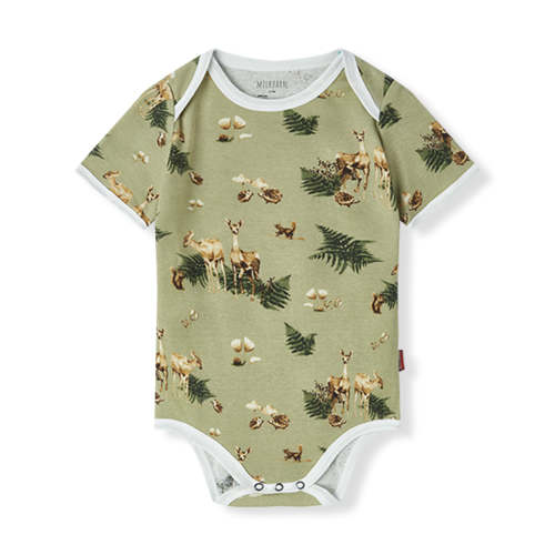 Forest Party Organic Cotton Short Sleeve One Piece