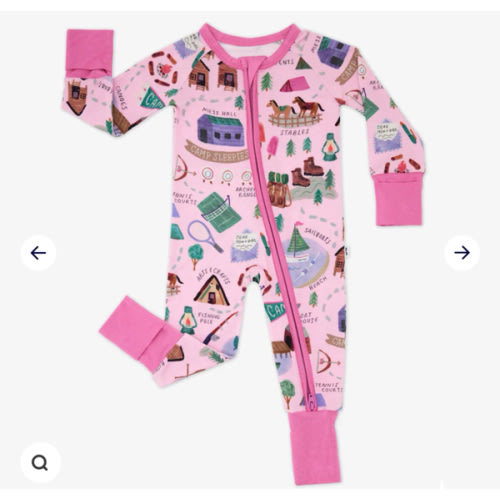 Pink Camp Sleepies Zippy – Little Sleepies