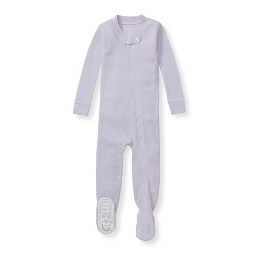 Burt's Bees Baby unisex-baby Honeysoft Sleeper Pajamas, Zip Front Non-Slip Footed Footie PJs, Organic Cotton & Lyocell