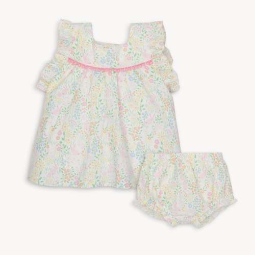 hoppy garden cotton poplin magnetic little baby sleeveless dress + dia – Magnetic Me
