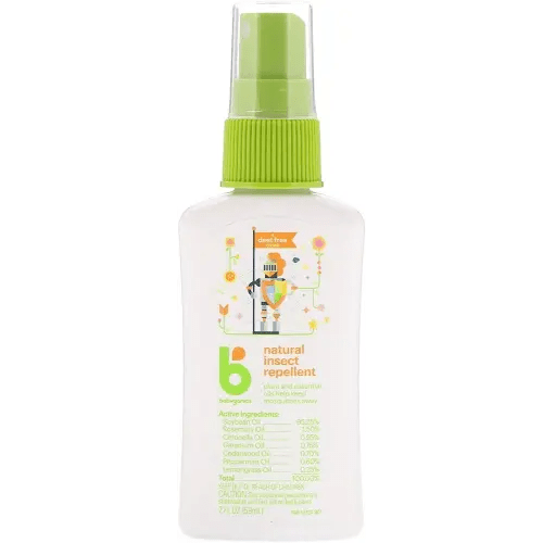 Babyganics DEET Free Travel Size Bug Spray, 2 Fl Oz