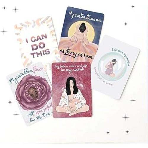 Pregnancy and Birth 52 Affirmation Cards – Empower Your Journey from Pregnancy to Motherhood with Positive and Uplifting Messages