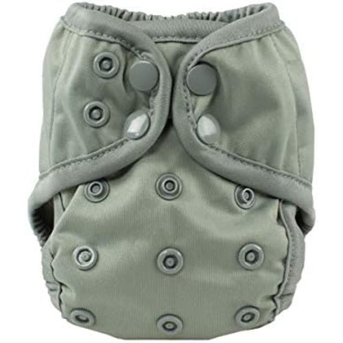 OsoCozy Newborn Reusable Cloth Diaper Covers - Adjustable Snap Fit & Double Leg Gussets for Babies 6-12 Pounds. Use with Prefold, Flat or Fitted Cloth Diapers or Snap-in Inserts