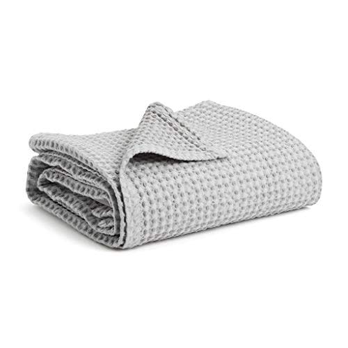 Simka Rose Waffle Baby Blanket Cotton Soft Breathable Swaddle Blanket for Baby Nursery, Stroller & Crib Blanket - Baby Receiving Blankets for Boys & Girls Gender Neutral Toddler Blanket