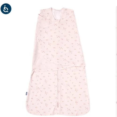 Pink Floral Cotton Swaddle Newborn | HALO