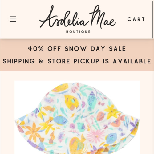 Tropical Fish Floral Sunhat