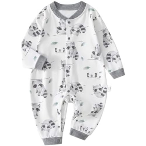 100% Organic Cotton Soft 3-24 Months Unisex Footless Newborn Baby Sleepers Pajamas Romper Boys Girls Long Sleeve