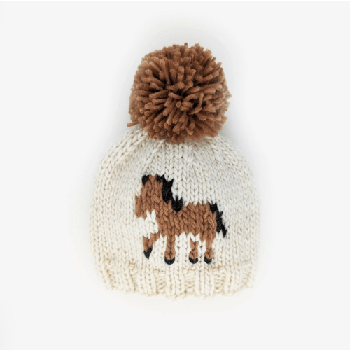 Pony Handknit Beanie (Cream) – Bridle Up Hope Shop