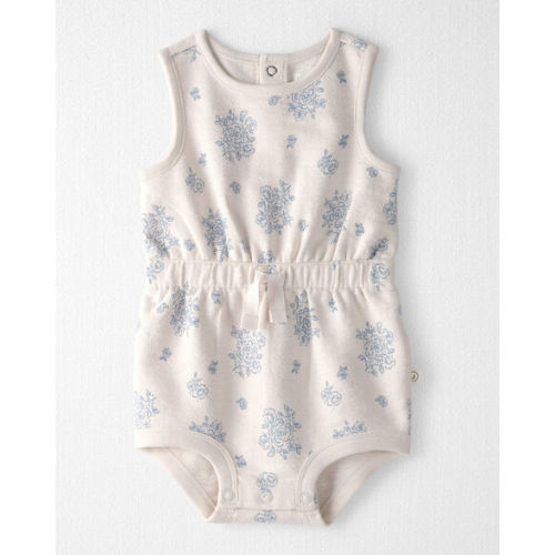 Baby Girl Organic Cotton Romper in Royal Bloom Print - Little Planet | Carter's