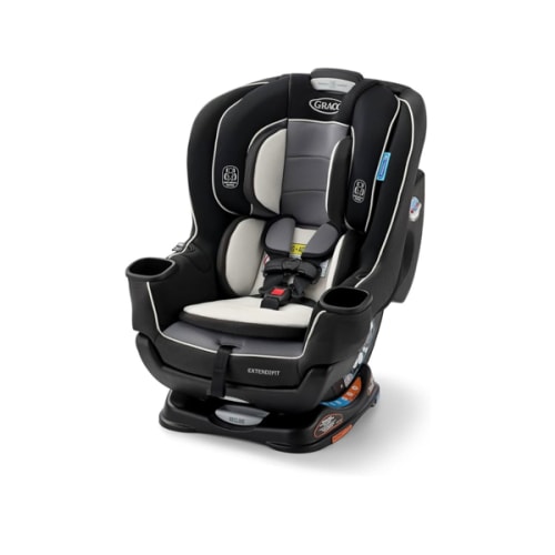 Graco Extend2Fit Convertible Baby Car Seat, Rear and Forward Facing, Adjustable Extension Panel for Extra Legroom, Gotham