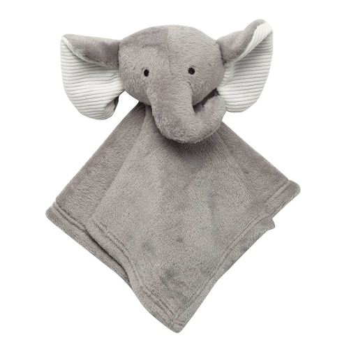 Lambs & Ivy Gray Elephant Soft Baby/Child/Toddler Plush Lovey Security Blanket