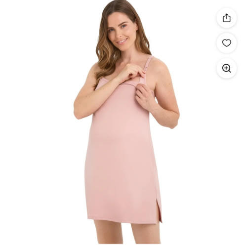 Joyspun Women's Nursing Nightgown, Size L/XL