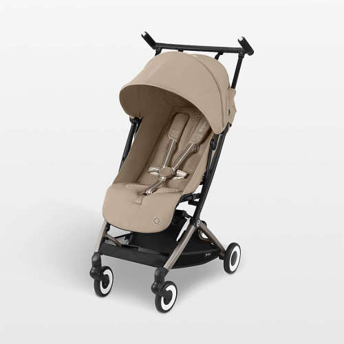 CYBEX Libelle 2 Travel Baby Stroller - Almond Beige with Taupe Frame