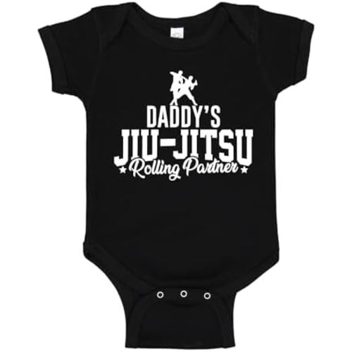 Daddy's Jiu Jitsu Rolling Partner Baby Bodysuit One Piece Or Toddler Shirt Cute Jiu-Jitsu Dad Gift