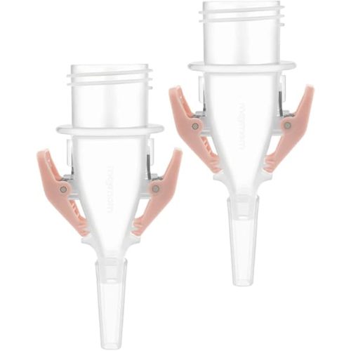 Maymom 3rd Generation Narrow Neck Breastmilk Storage Bag Adapters Compatible with Medela Pumps (All), Selected Ameda Pumps to be Compatible with Lansinoh and Nuk Breastmilk Storage Bags
