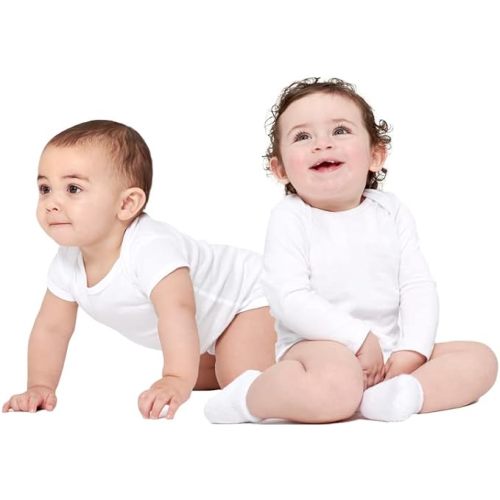 Gerber Baby-Girls 6-Pair Sock - 6-9 Months - White