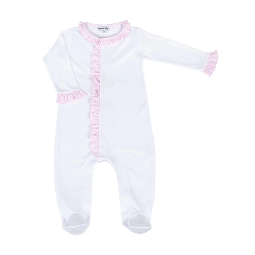 New Beginnings Ruffle Footie - Pink