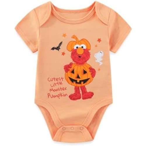 Sesame Street Elmo Baby Boys Halloween Bodysuit for Newborn and Infant
