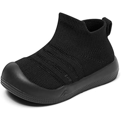 Eashi Baby Boy Girl Non-Skid Indoor Infant Walking Shoes Breathable Warm Elastic Sock Shoes with Memory Sole Protect Toes Outdoor Sneakers