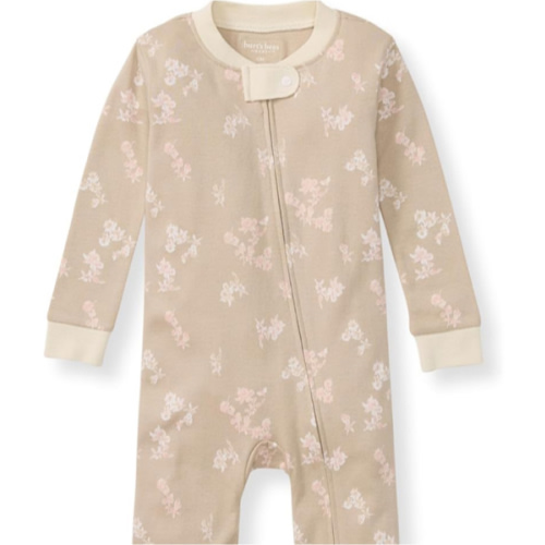Burt's Bees Baby Baby Girls' Organic Cotton Zip-Front Non-Slip Footed Sleeper Pajamas