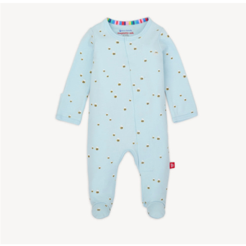 honey hill organic cotton magnetic parent favorite footie