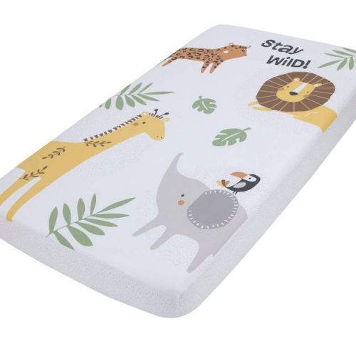 Nojo Jungle Trails Engineered Crib Sheet