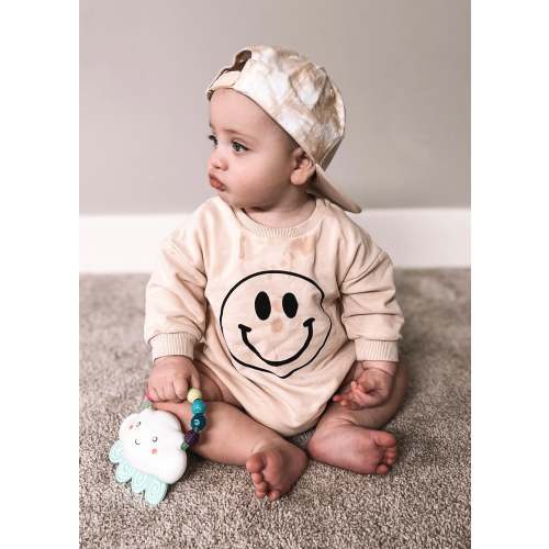 CLEARANCE | SMILEY FACE | Bubble Sweater Romper