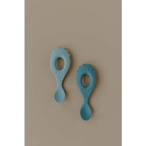 Silicone Baby Spoon 2-Pack Lake & Sky