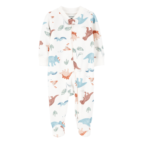 Baby Dinosaur 2-Way Zip Cotton Sleep 3M