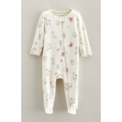 Print Cotton Footie, 3M