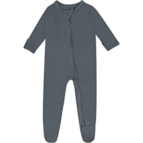 Bamboo Baby Footed Pajamas with Mitten Cuffs , Soft Long Sleeve Romper 0-12 Months