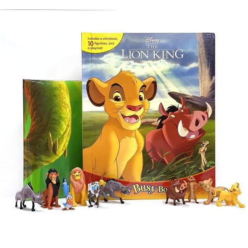 Disney Lion King My Busy Books - Storybook, 10 figurines, playmat