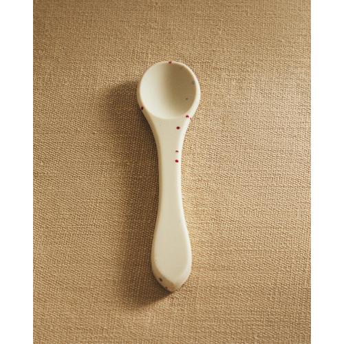CHILDREN'S POLKA DOT SILICONE SPOON