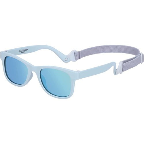 COCOSAND Flexible Baby Sunglasses with Strap Polarized UV Protection for Toddler Infant Newborn Boys Grils Age 0-24 Months