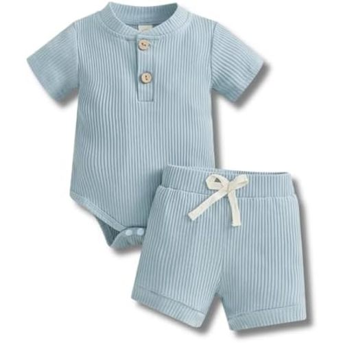 Baby Boy Clothes 0 3 6 9 12 18 Months Romper Shorts Set