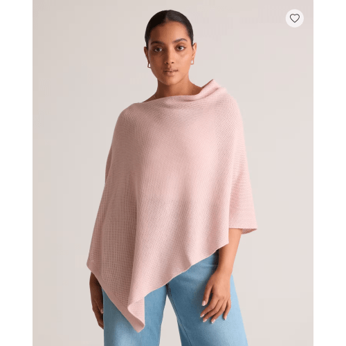 Lightweight Cotton Cashmere Nursing Shawl in Sugar Stone