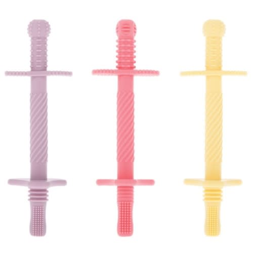 Tube Teethers (3 Pack) | Purple, Pink & Yellow