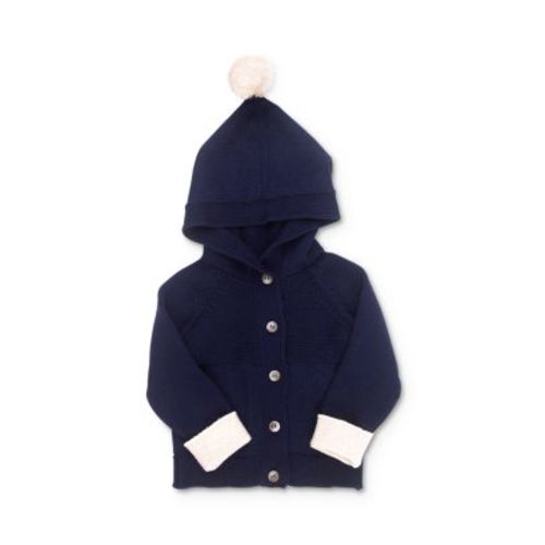 Tun Tun Unisex Pom-Pom Hooded Cardigan - Baby  | Bloomingdale's